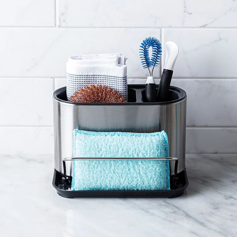 KSP Sinkhub Sink Caddy with Soap Pump (St/St - Black)