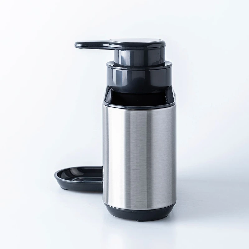 KSP Sinkhub Sink Caddy with Soap Pump (St/St - Black)