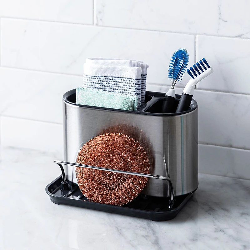 KSP Sinkhub Sink Caddy with Sponge Holder (St/St - Black)