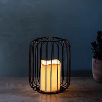 KSP Layne LED Metal Lantern 15x15x18cm (Black)