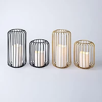 KSP Layne LED Metal Lantern 15x15x18cm (Gold)