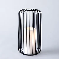 KSP Layne LED Metal Lantern 14x14x23cm (Black)