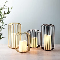KSP Layne LED Metal Lantern 14x14x26cm (Gold)