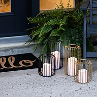 KSP Layne LED Metal Lantern 14x14x26cm (Gold)