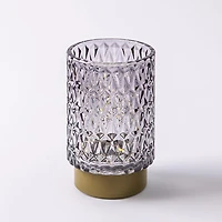 KSP Venezia Glass Shade with LED 8.5x8.5x13cm (Grey)