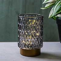 KSP Venezia Glass Shade with LED 8.5x8.5x13cm (Grey)