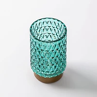 KSP Venezia Glass Shade with LED 8.5x8.5x13cm (Aqua)