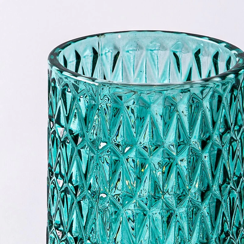 KSP Venezia Glass Shade with LED 8.5x8.5x13cm (Aqua)