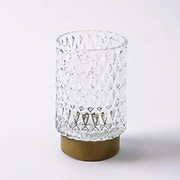 KSP Venezia Glass Shade with LED 8.5x8.5x13cm (Clear)