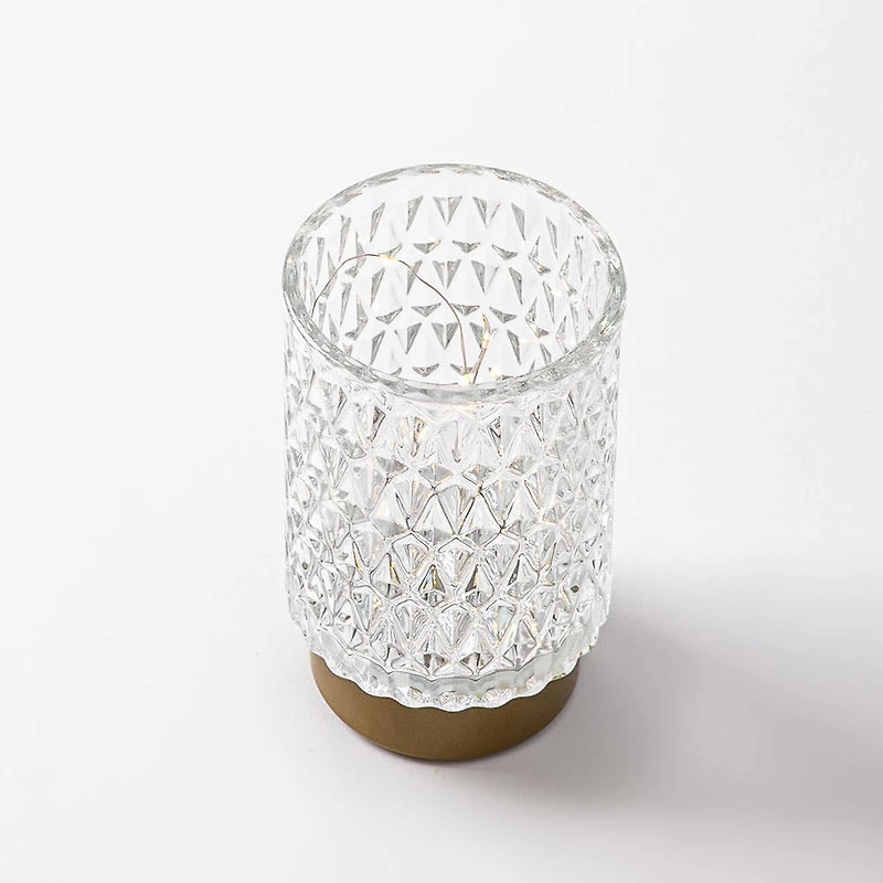 KSP Venezia Glass Shade with LED 8.5x8.5x13cm (Clear)