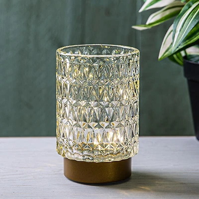 KSP Venezia Glass Shade with LED 8.5x8.5x13cm (Clear)