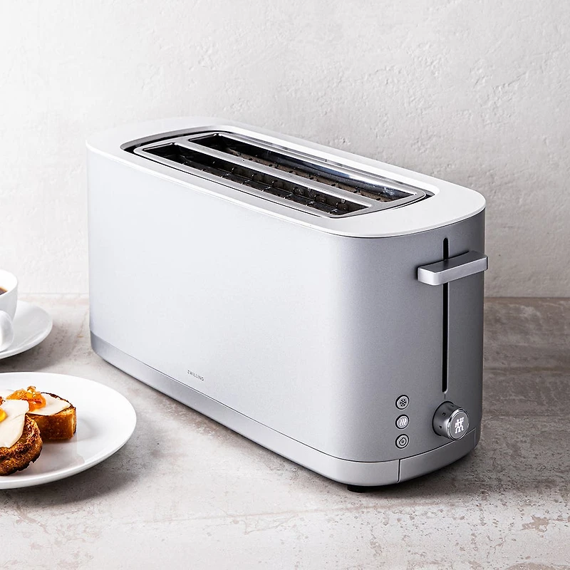 ZWILLING Enfinigy 4-Slice Long Slot Toaster (Silver)