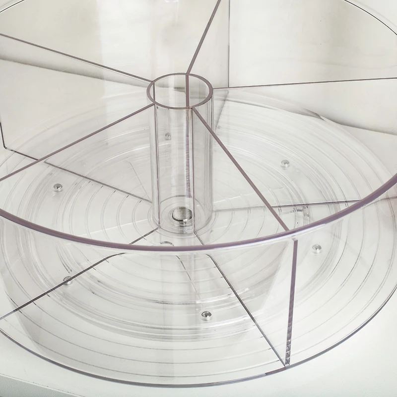 iDesign Linus Pantry Organizer Divided Turntable 11.5" Dia x .5" H