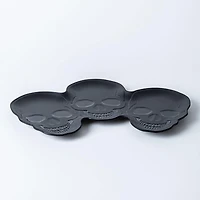 KSP Boo Melamine Skulls Platter (Black)