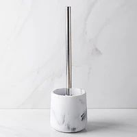 KSP Carrara Marble Resin Toilet Brush (Grey/White)