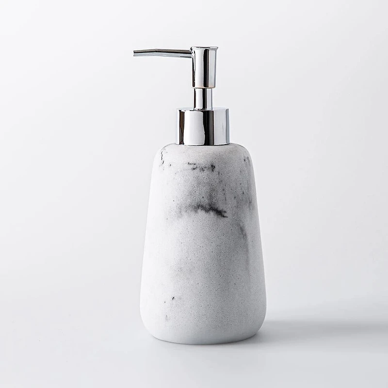 KSP Carrara Marble Resin Soap Pump (Grey/White)