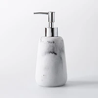 KSP Carrara Marble Resin Soap Pump (Grey/White)