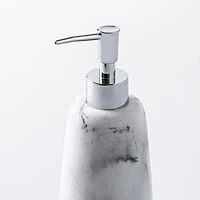 KSP Carrara Marble Resin Soap Pump (Grey/White)