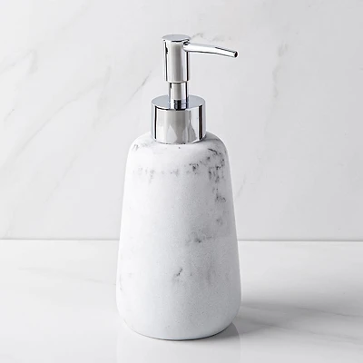 KSP Carrara Marble Resin Soap Pump (Grey/White)