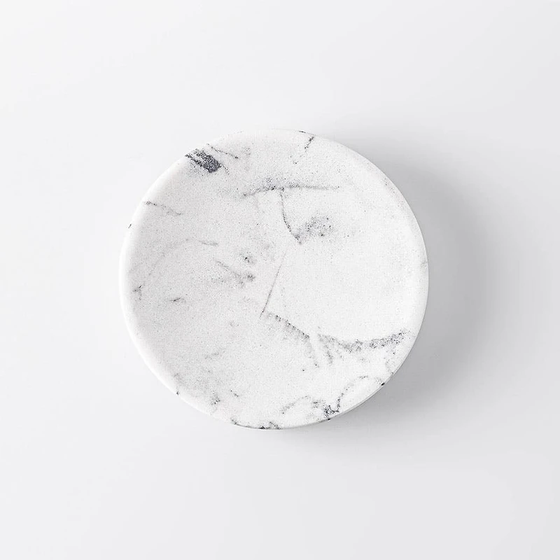 KSP Carrara Marble Resin Soap Dish (Grey/White)