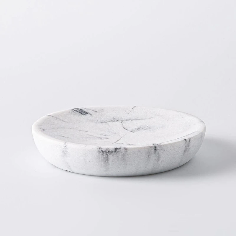 KSP Carrara Marble Resin Soap Dish (Grey/White)