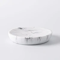 KSP Carrara Marble Resin Soap Dish (Grey/White)