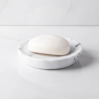 KSP Carrara Marble Resin Soap Dish (Grey/White)