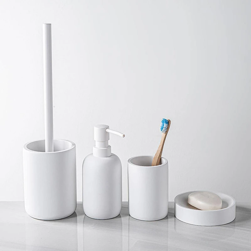 KSP Cloud Resin Toilet Brush (White)