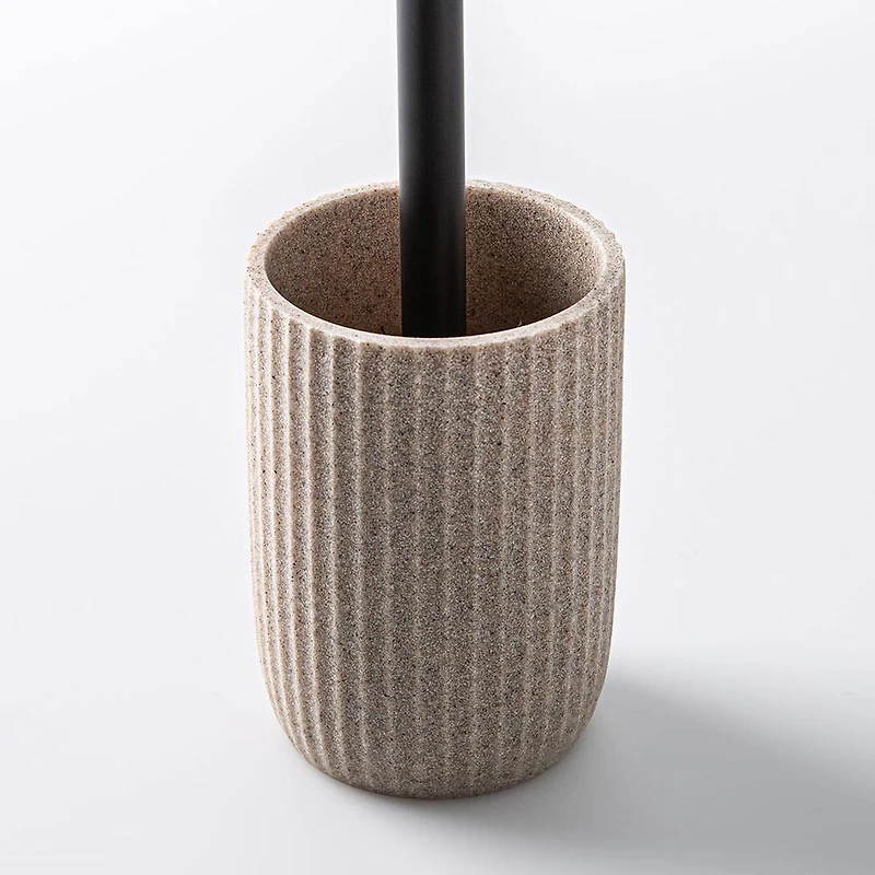 KSP Sandstone Resin Toilet Brush (Taupe)