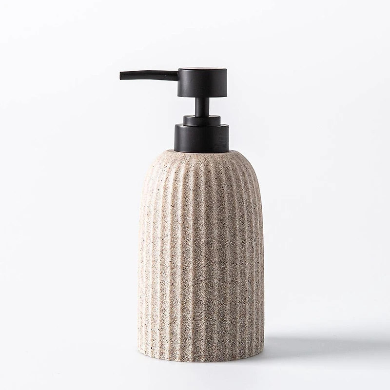 KSP Sandstone Resin Soap Pump (Taupe)
