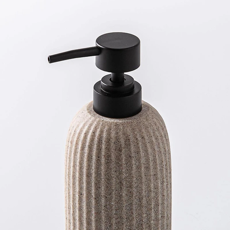 KSP Sandstone Resin Soap Pump (Taupe)