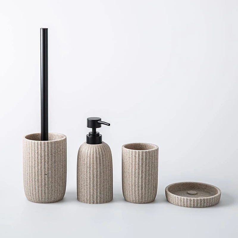 KSP Sandstone Resin Soap Pump (Taupe)