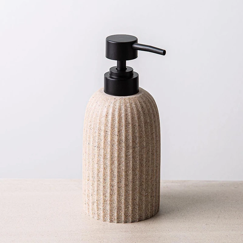 KSP Sandstone Resin Soap Pump (Taupe)