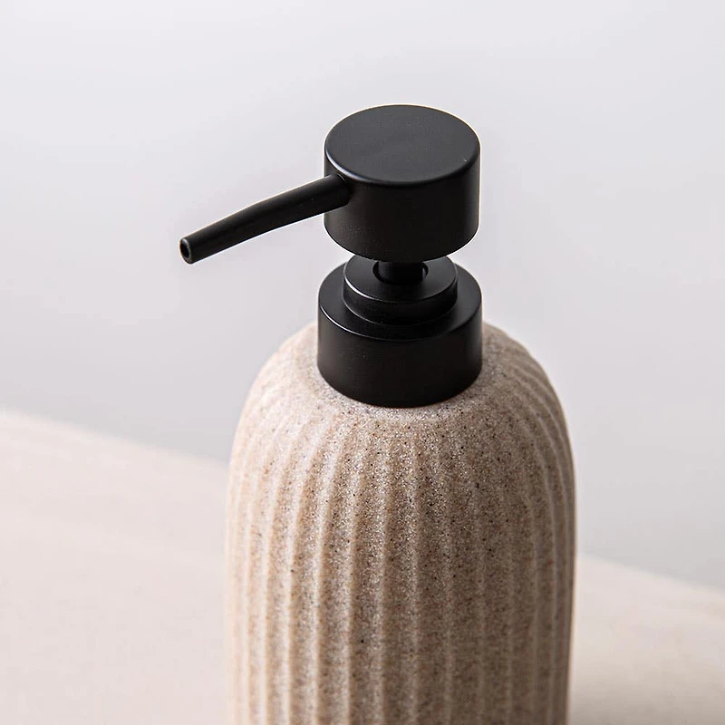 KSP Sandstone Resin Soap Pump (Taupe)