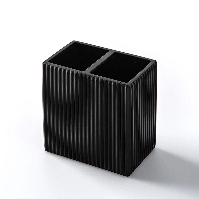 KSP Onyx Resin Toothbrush Holder (Black)