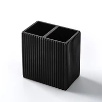 KSP Onyx Resin Toothbrush Holder (Black)