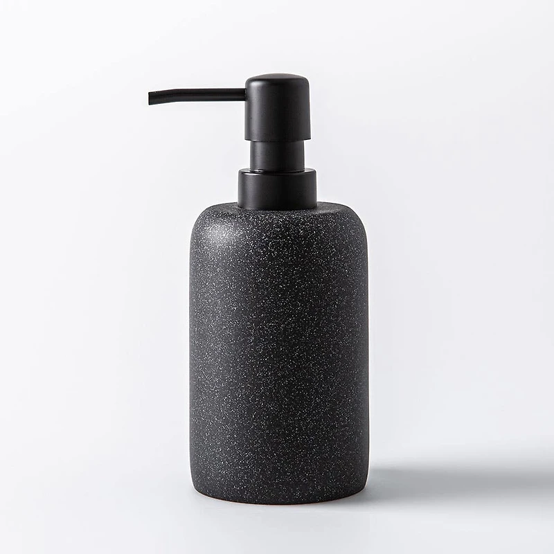 KSP Blackstone Speckle Resin Soap Pump (Black)