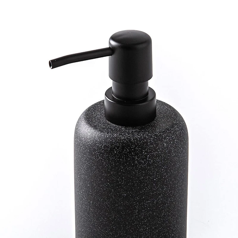 KSP Blackstone Speckle Resin Soap Pump (Black)