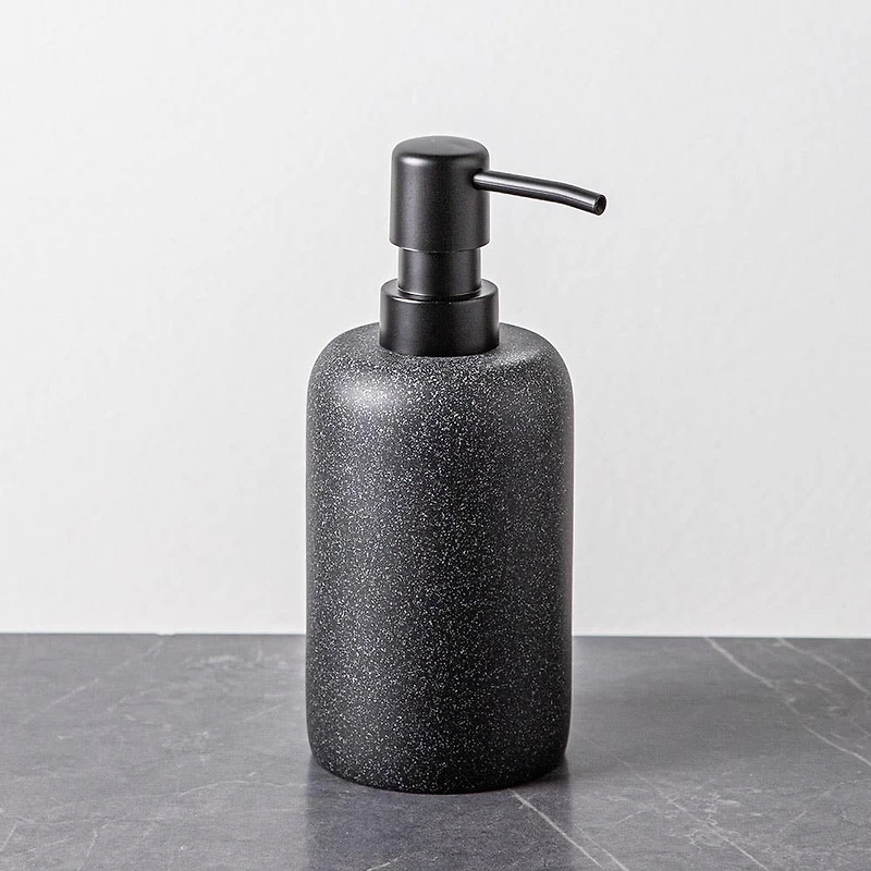 KSP Blackstone Speckle Resin Soap Pump (Black)