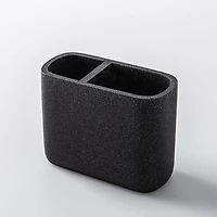 KSP Blackstone Speckle Resin Toothbrush Holder (Black)