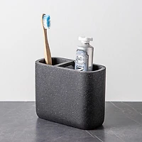 KSP Blackstone Speckle Resin Toothbrush Holder (Black)