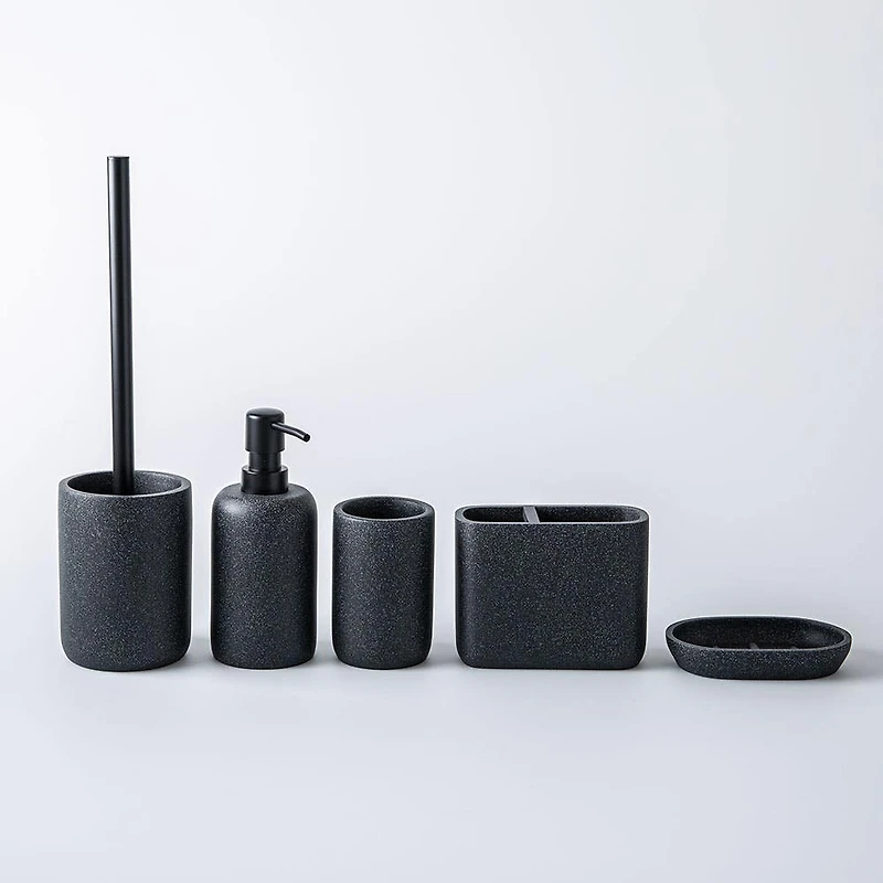 KSP Blackstone Speckle Resin Soap Dish (Black)