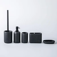 KSP Blackstone Speckle Resin Soap Dish (Black)