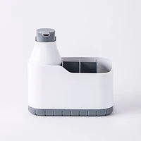 KSP Tidysink Soap Pump & Caddy Organizer (White/Grey)