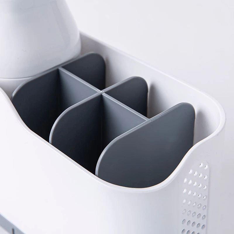 KSP Tidysink Soap Pump & Caddy Organizer (White/Grey)