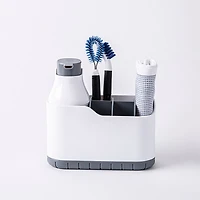KSP Tidysink Soap Pump & Caddy Organizer (White/Grey)
