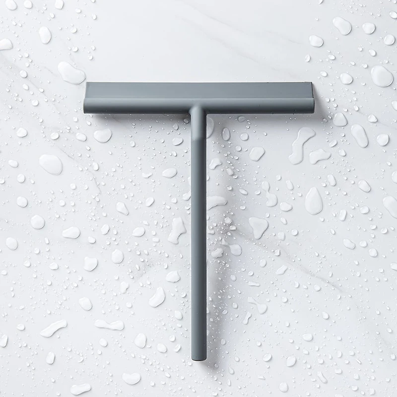 KSP Pure Shine Silicone Squeegee with Holder (Grey)