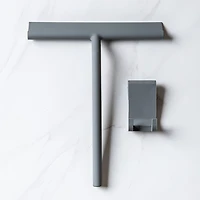 KSP Pure Shine Silicone Squeegee with Holder (Grey)