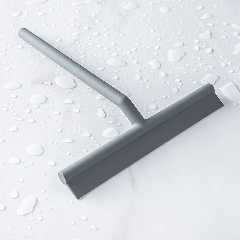 KSP Pure Shine Silicone Squeegee with Holder (Grey)