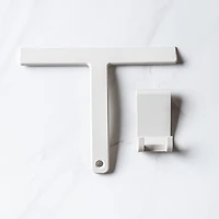 KSP Squeeky Silicone Squeegee with Holder (White)